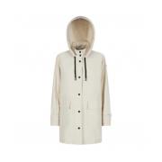 Geox Andningsbar Parka Jacka White, Dam