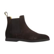 Doucal's Brun Mocka Beatles-stil Ankelboots Brown, Herr