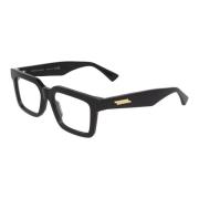 Bottega Veneta Fyrkantiga acetatglasögon modell Bv1216O Black, Unisex