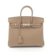 Hermès Vintage Pre-owned Laeder handvskor Beige, Dam