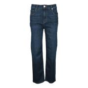 Love Moschino Stiliga Jeans med Bomullsblandning Blue, Dam