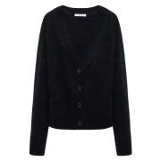 Dorothee Schumacher Fluffy Statement Cardigan Black, Dam