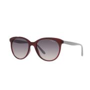 Vogue Transparenta Bordeaux Solglasögon med Mörkgrå Gradientglas Red, ...