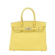 Hermès Vintage Pre-owned Laeder handvskor Yellow, Dam