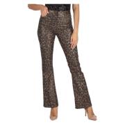 Guess Straight Trousers Multicolor, Dam