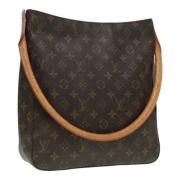 Louis Vuitton Vintage Pre-owned Canvas handvskor Brown, Dam