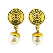 Chanel Vintage Pre-owned Guld chanel-smycken Yellow, Dam