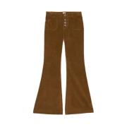 Ines De La Fressange Paris Charlotte honungsflanellbyxor Brown, Dam