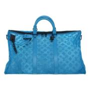 Louis Vuitton Vintage Pre-owned Canvas handvskor Blue, Dam