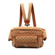 Gucci Vintage Pre-owned Canvas gucci-vskor Beige, Dam