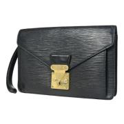 Louis Vuitton Vintage Pre-owned Laeder kuvertvskor Black, Dam