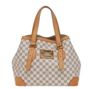 Louis Vuitton Vintage Pre-owned Canvas axelremsvskor White, Dam