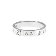 Gucci Vintage Pre-owned Silver ringar Gray, Dam