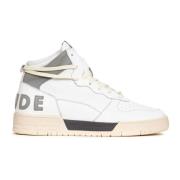 Rhude Vintage Vita Lädersneakers White, Herr