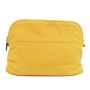 Hermès Vintage Pre-owned Bomull kuvertvskor Yellow, Dam