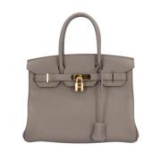 Hermès Vintage Pre-owned Laeder handvskor Gray, Dam