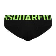 Dsquared2 Bomullsbriefs med logotyp Black, Herr