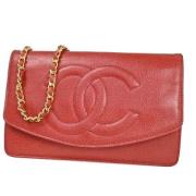 Chanel Vintage Pre-owned Laeder plnbcker Red, Dam