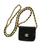 Chanel Vintage Pre-owned Laeder chanel-vskor Black, Dam