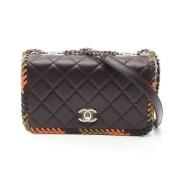 Chanel Vintage Pre-owned Laeder crossbodyvskor Brown, Dam