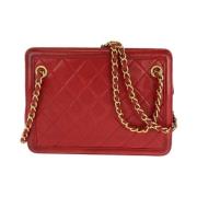 Chanel Vintage Pre-owned Laeder crossbodyvskor Red, Dam