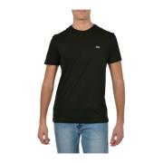 Lacoste Snygg Svart Slim Fit T-Shirt för Män Black, Herr