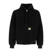 Carhartt Wip Svart Denim Aktiv Jacka Black, Herr