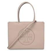 Tory Burch Liten Ella Bio Axelväska Beige, Dam