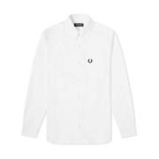 Fred Perry Avslappnad skjorta White, Herr