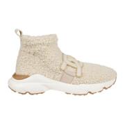 Tod's Sporty Panna RUN Sneakers Beige, Dam