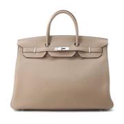 Hermès Vintage Pre-owned Laeder handvskor Gray, Dam