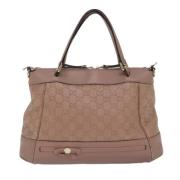 Gucci Vintage Pre-owned Canvas gucci-vskor Beige, Dam