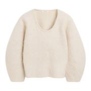 By Malene Birger Oyster Grey Mohair Pullover Gray, Dam