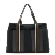 Hermès Vintage Pre-owned Canvas totevskor Black, Dam