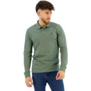 Hugo Boss Slim-fit Stretchbomullspolo med Logopatch Green, Herr