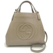 Gucci Vintage Pre-owned Laeder handvskor Gray, Dam