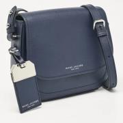 Marc Jacobs Pre-owned Pre-owned Laeder crossbodyvskor Blue, Dam