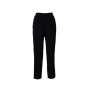 Forte Forte Stretch Cady Crepe Essential Byxor Svart Black, Dam