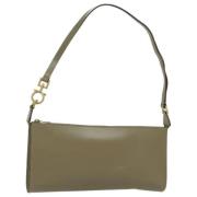 Salvatore Ferragamo Pre-owned Pre-owned Laeder handvskor Beige, Dam