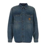 Carhartt Wip Denim Shirt Jac för Män Blue, Herr