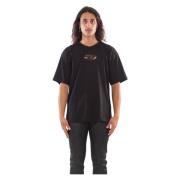 Diesel Oval D Tee Shirt Black, Herr