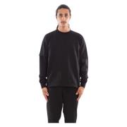 C.p. Company Fleece Mixed Sweatshirt Black, Herr