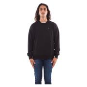 Diesel Logosweatshirt i S-Rob-stil Black, Herr