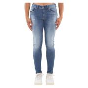 Diesel Lätta Skinny Jeans 1979 Sleenker Stil Blue, Herr