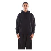 Y-3 Svart Bakre Grafisk Hoodie Black, Herr