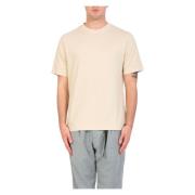 Circolo 1901 Alba Garment Dyed Jersey Tee Beige, Herr