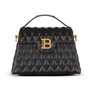 Balmain B-Buzz Dynasty väska i kviltat kalvskinn Black, Dam