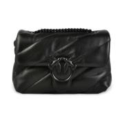 Pinko Mini Love Puff Click Väska Black, Dam