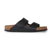 Birkenstock Svarta Arizona Sandaler Black, Herr