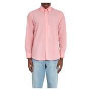 Sunflower Rutig Button Down Skjorta Pink, Herr